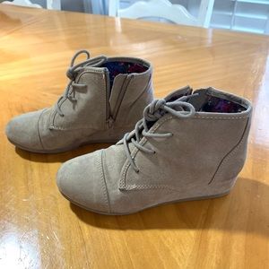 Mad Love Shelby Wedge Lace Up Boots